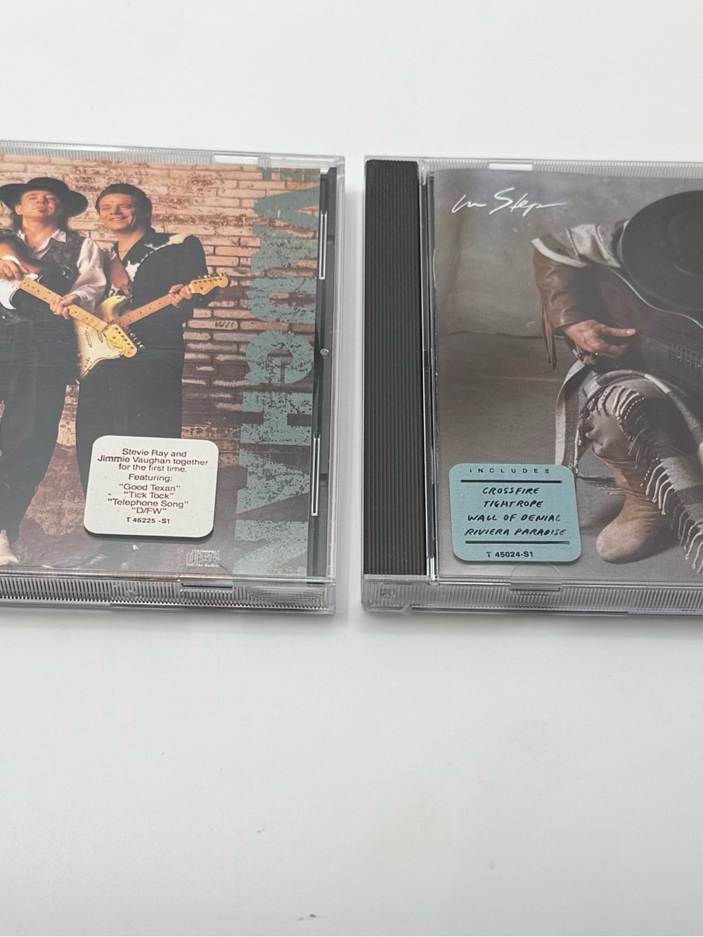 Stevie Ray Vaughan & The Vaughan Brothers CD Lot - In Step & Family
Style